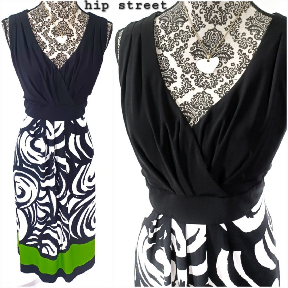 RONNI NICOLE Dress Sleeveless High Waist Stretch Print 16
